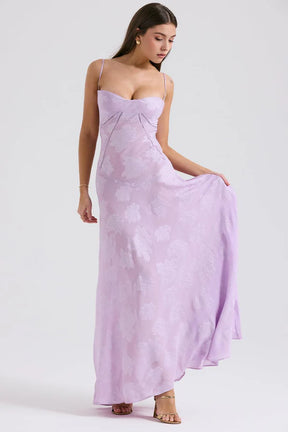 Selena bustier dress - Purple