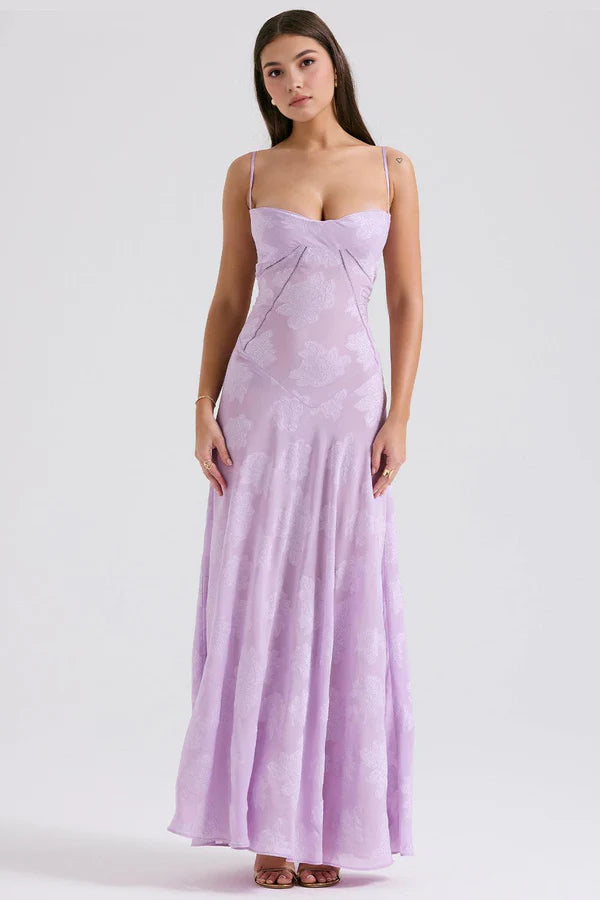 Selena bustier dress - Purple