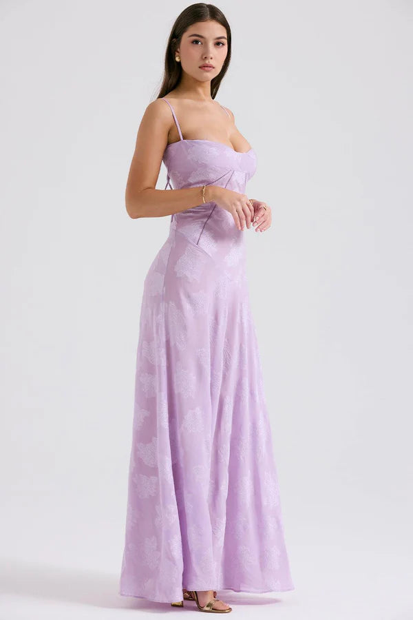 Selena bustier dress - Purple