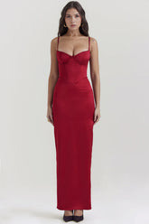 Isabel Long Dress - Red