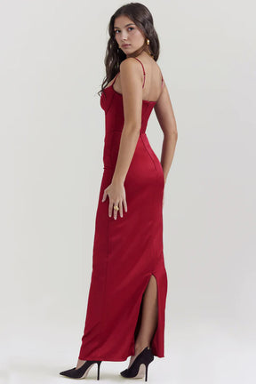 Isabel Long Dress - Red