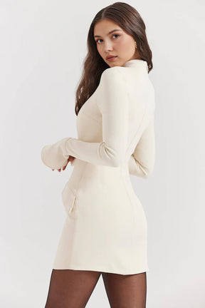 Kayla Long Sleeve Dress - White