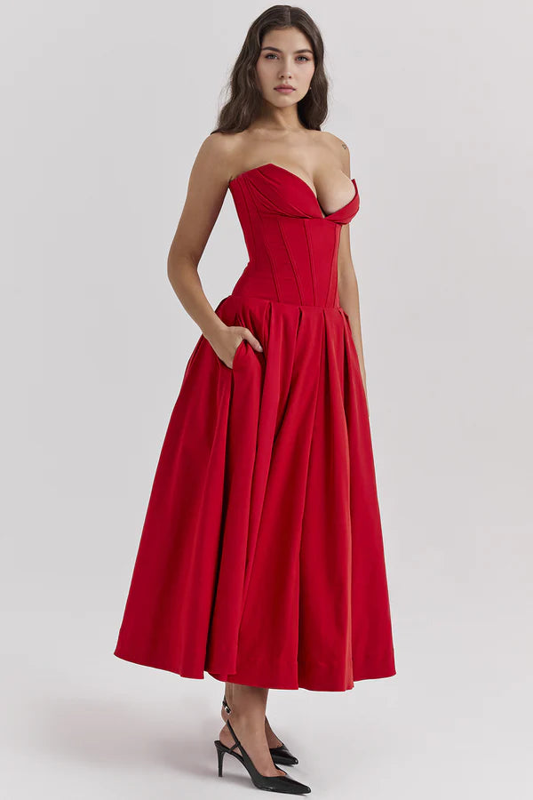 Taylor Shaping Dress - Red