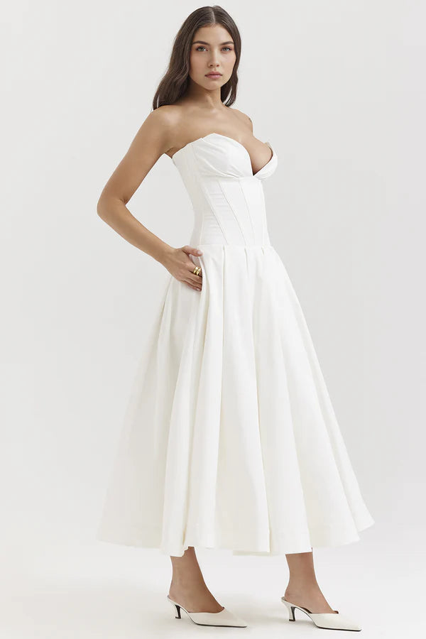 Taylor Shaping Dress - White